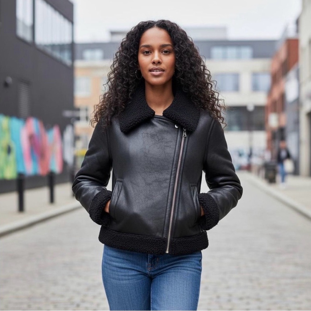 LEVIS SHEARLING MOTO JACKET